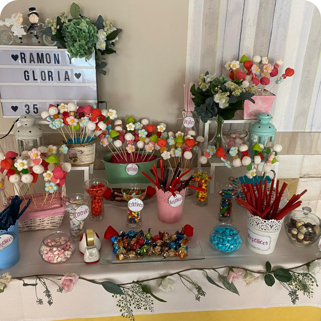 Candybar para fiestas En Tordesillas